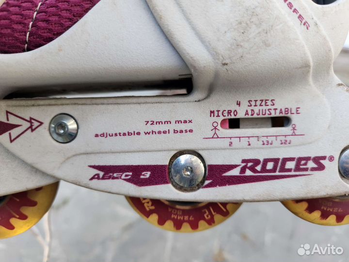 Роликовые коньки для девочки. Р 30-35 (регул)