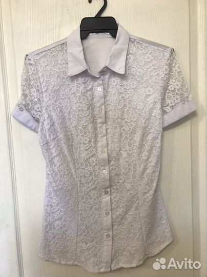 Рубашка белая новая 44