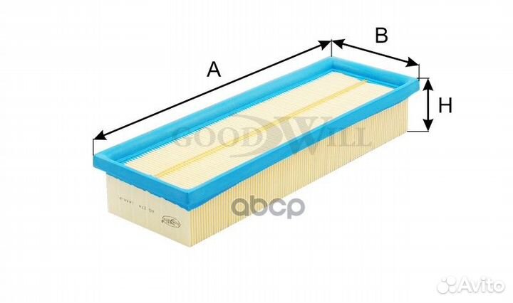 Фильтр воздушный clio II 1.4 -99/symbol 1.4/KAN