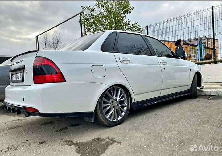 Губа на бампер priora