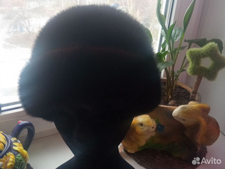 Норковая мягкая шапочка