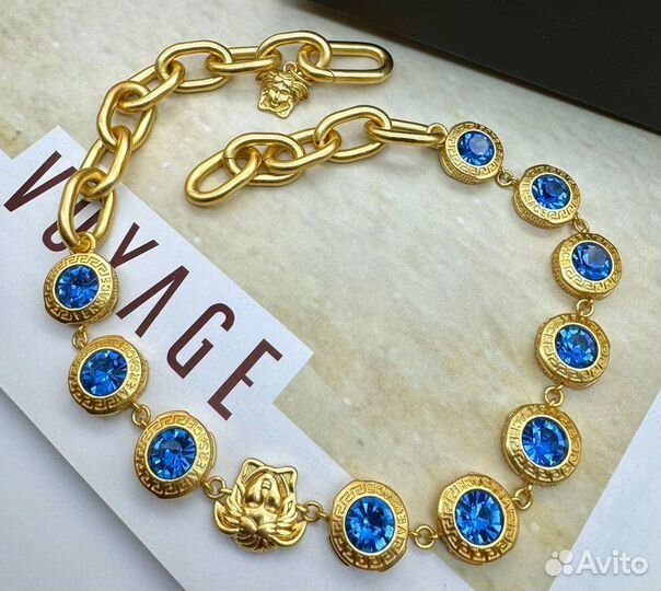 Versace колье серьги кольцо браслет