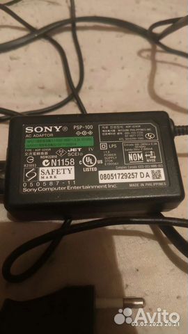 Блок питания-зарядник для Sony PSP. Оригинальный