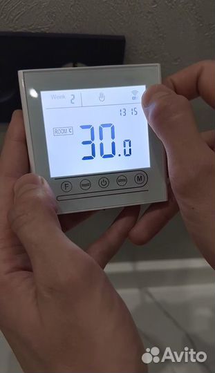 Умный терморегулятор черный теплого пола с WiFi