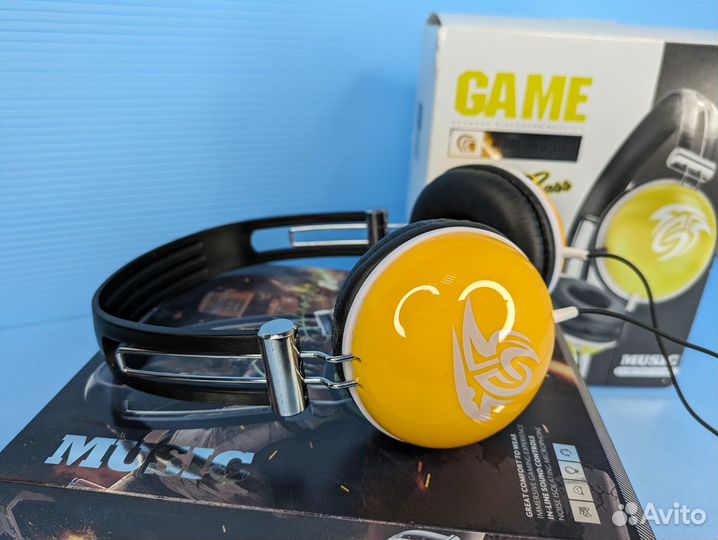 Наушники Game проводные накладные