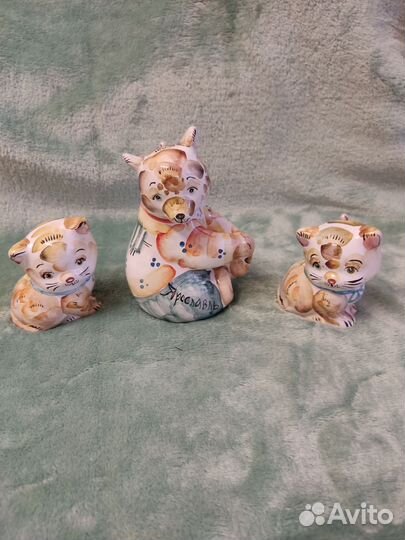 Фигурки из орикса, гжель, колокольчики из керамики