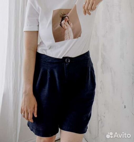 Шорты лен женские 46