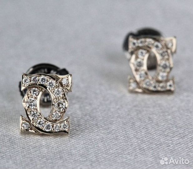 Серьги Cartier с бриллиантами (а)