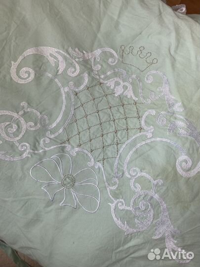 Детское постельное белье с бортиками и балдахином