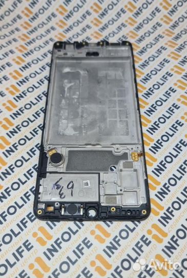 Рамка дисплея для Samsung A325F (A32) Черная б/у