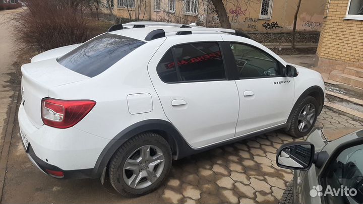 Рейлинги на крышу Renault logan 2, Серые