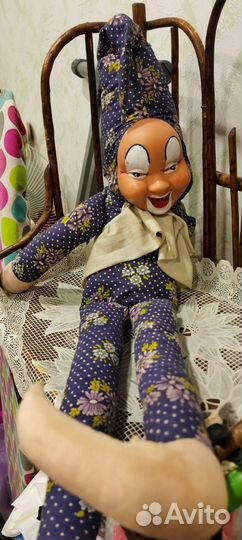 Клоун Арлекин винтажный