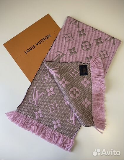 Louis vuitton шарф оригинал новый розовый