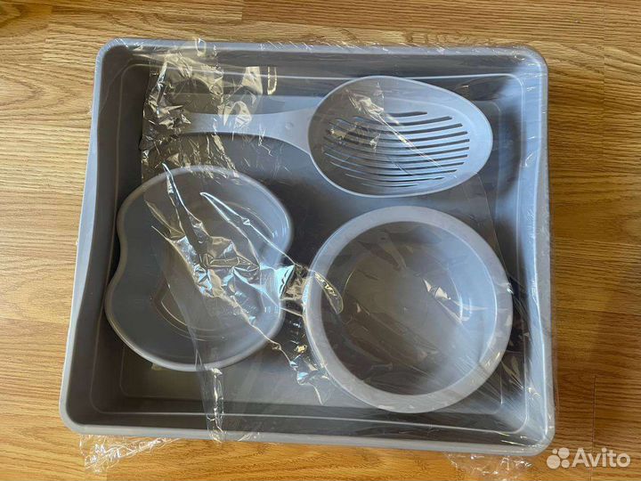 Набор для кошек и собак (лоток,2 миски,совок)