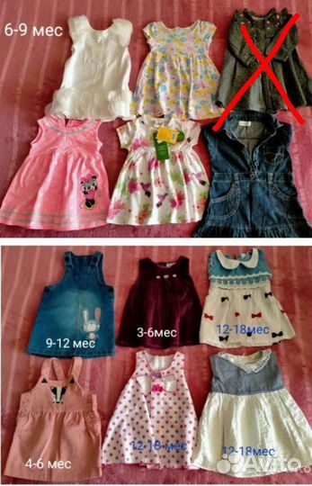 Детские вещи 62-68,68-74,74-80,платье