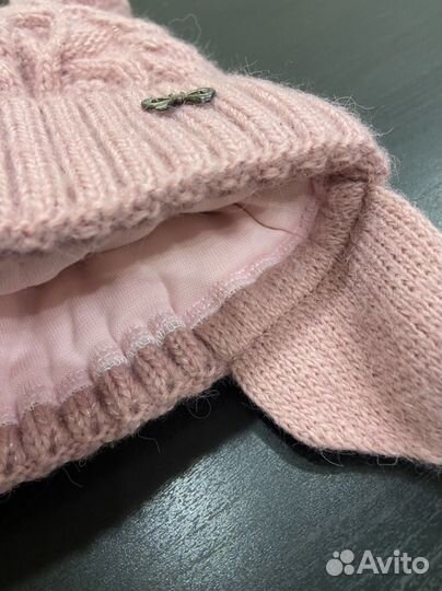 Зимний комплект шапка и снуд для девочки