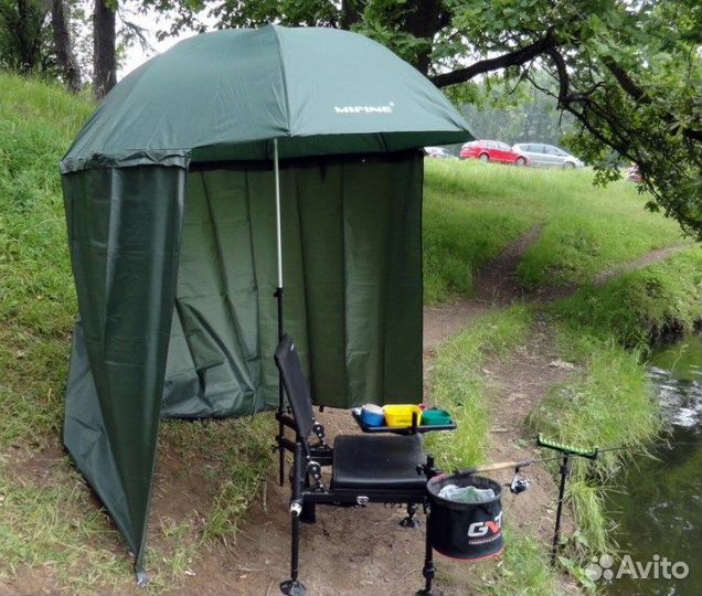 Рыболовный зонт с тентом