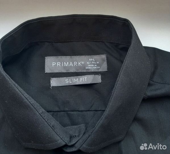 Новая черная мужская рубашка Primark