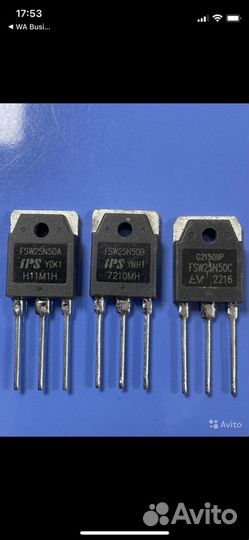 WSW25N50A, 25N50B, 25N50C