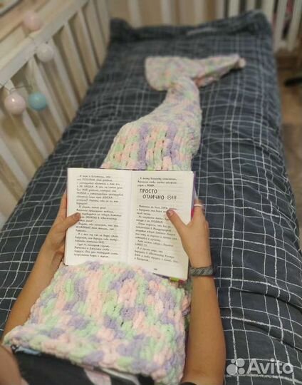 Плюшевый плед / плюшевый халат / плед-хвост