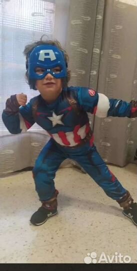Новый костюм Капитан Америка (разм от 100 до 135)