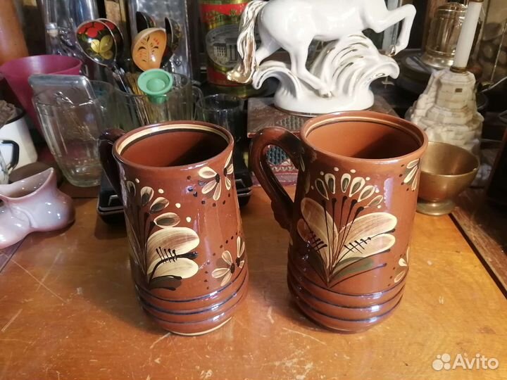 Кружки керамические квасные пивные пара