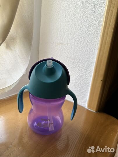 Поильник с трубочкой avent