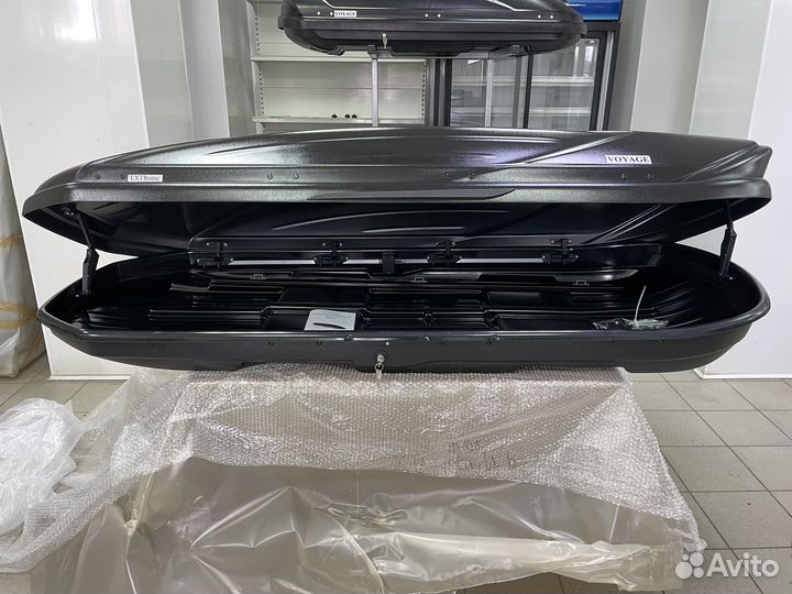 Автобокс Voyage X 500л 218см цвет Черный матовый