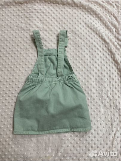 Джинсовый сарафан для девочки 98