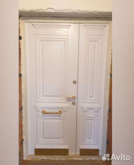 Дверь входная металлическая двустворчатая