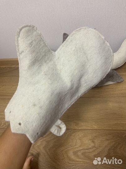 Войлочная рукавица для бани