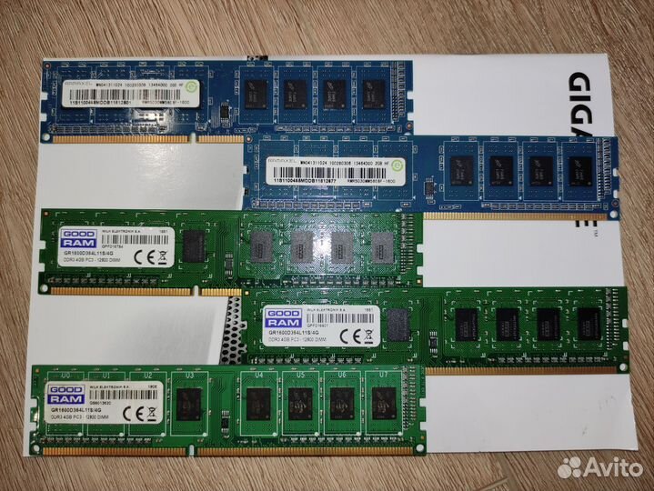Оперативная память ddr3 на 2Гб и на 4Гб