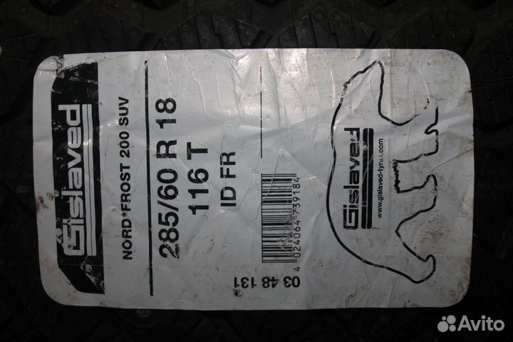 Gislaved Nord Frost 200 SUV ID 285/60 R18 116T