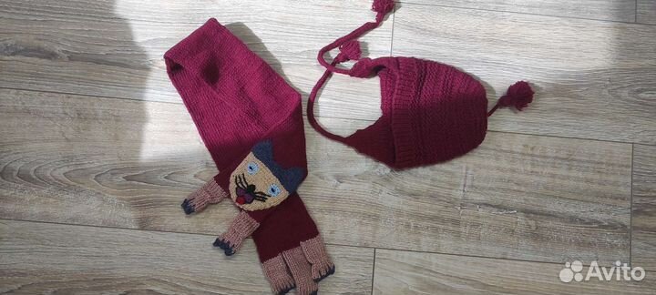 Комплект шапка и шарф