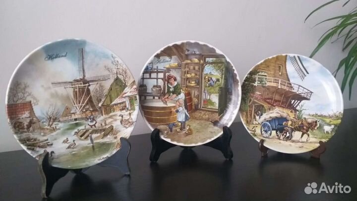 Коллекция винтажных тарелок holland