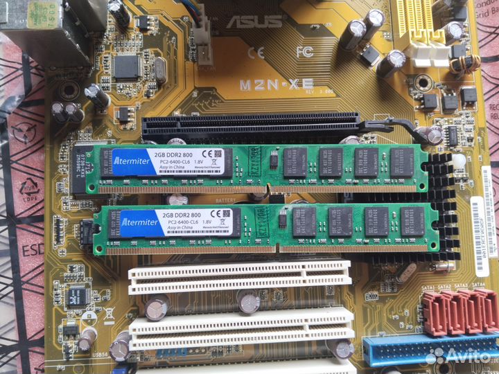 Комплект для сборки пк(amd, 2 ядра,4 гига)