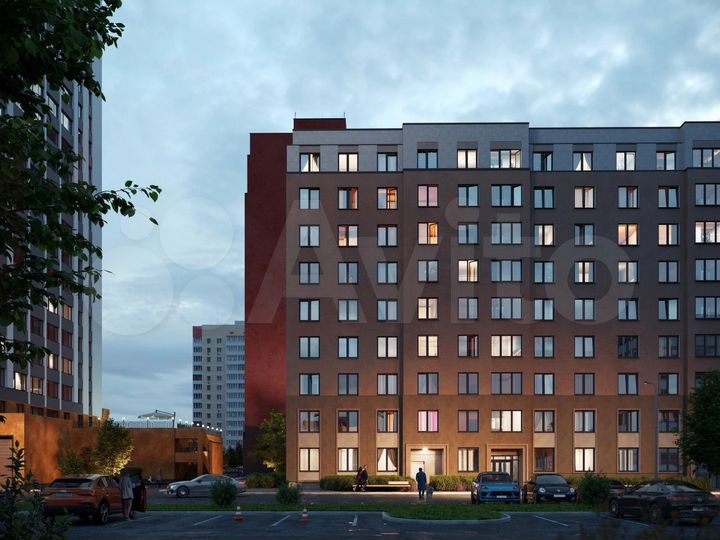 2-к. квартира, 51,8 м², 10/17 эт.