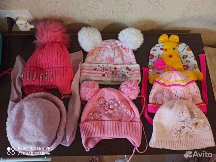 Шапки тёплые на девочку