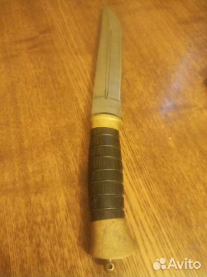 Казачий пластунский нож из дамасской стали