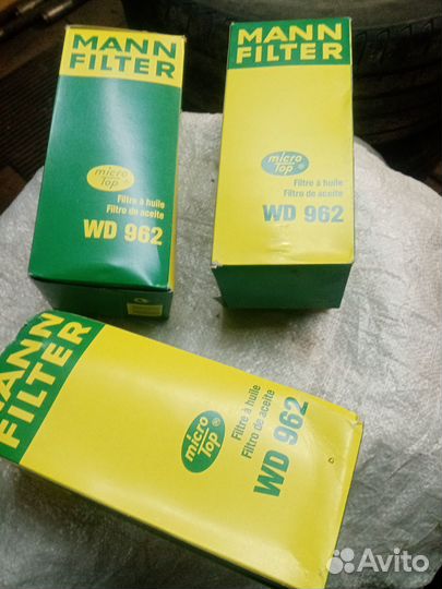 Фильтра масляные WD 962