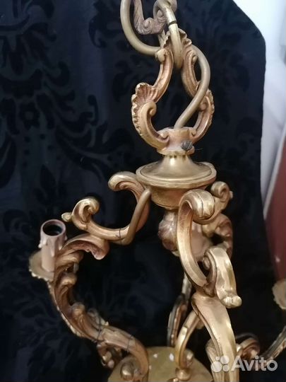 Люстра бронзовая, Франция