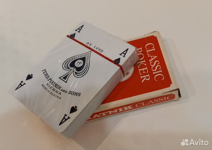 Карты Classic Poker Piatnik оригинал новые в слюде