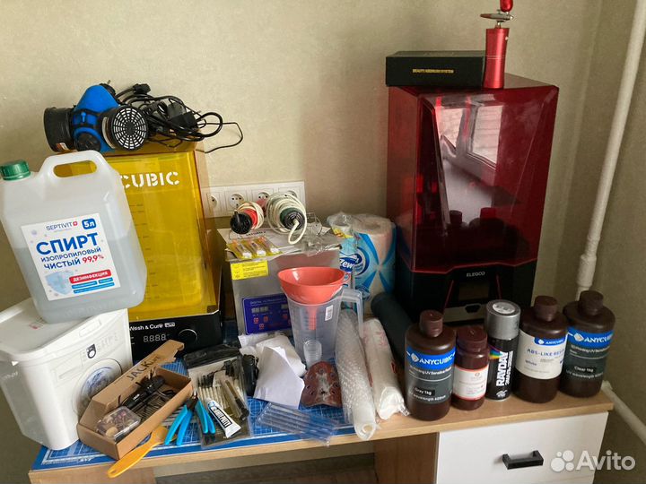 3d принтер Elegoo Saturn 2 и всё для печати