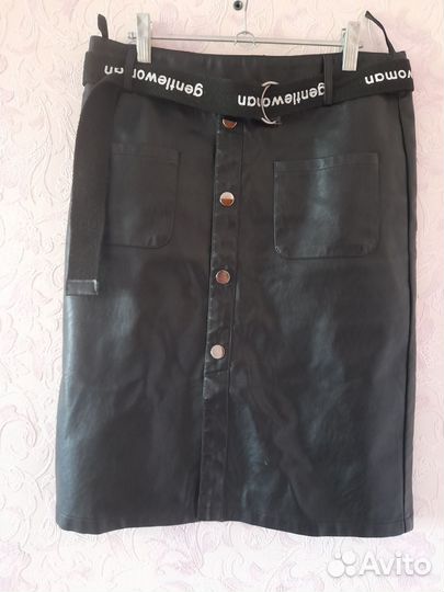 Кожаная юбка