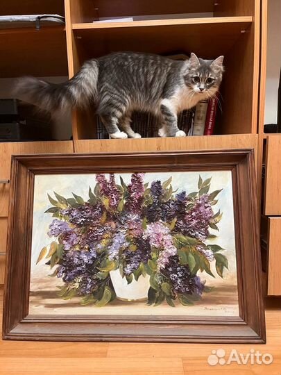 Картина Сирень художник Ягодницын А.В. 2003 год