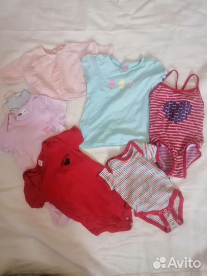 Пакет вещей на девочку 0-12 месяцев