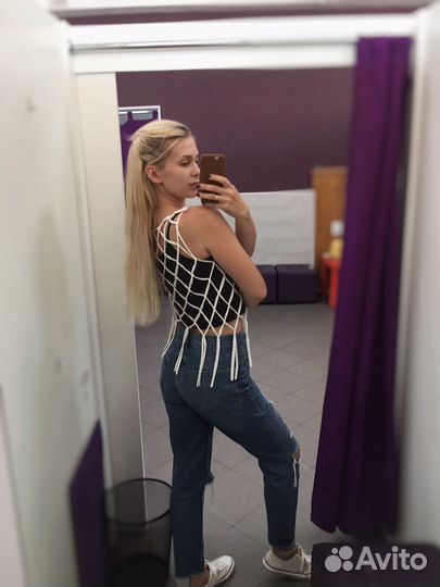 Топ сетка макраме