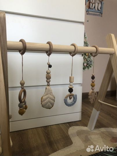 Деревянный тренажер монтессори