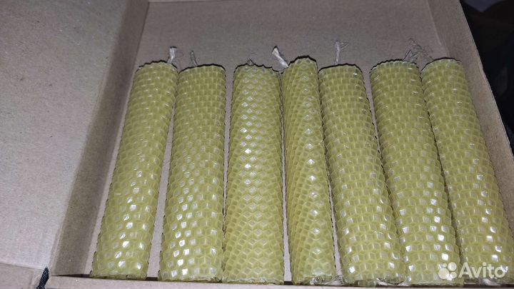 Свечи из вощины, 1 штука 100руб