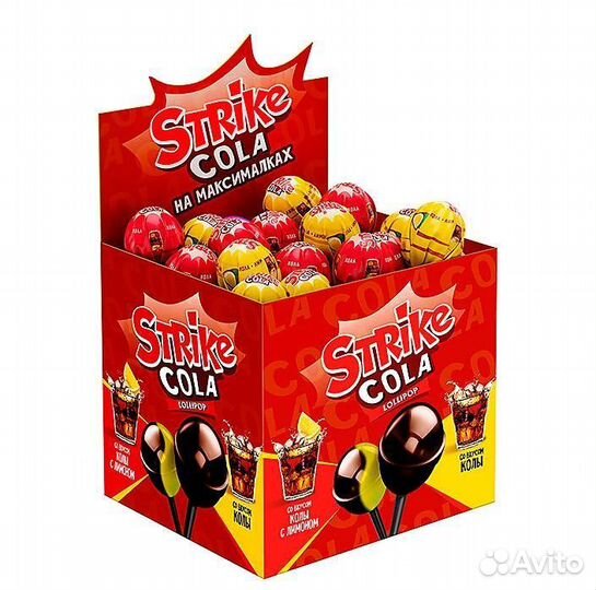 Карамель на палочке Strike Cola на максималках 11